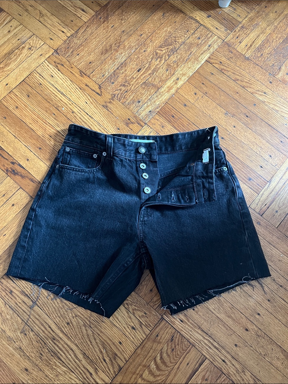 Madewell Black Women's Denim Cutoff Shorts size 25